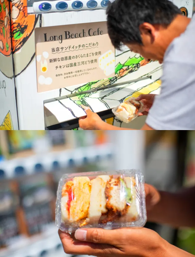 サンドウィッチ自販機 ディスプレイ