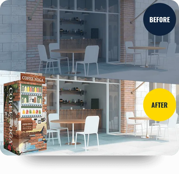 自販機を設置して認知度アップ